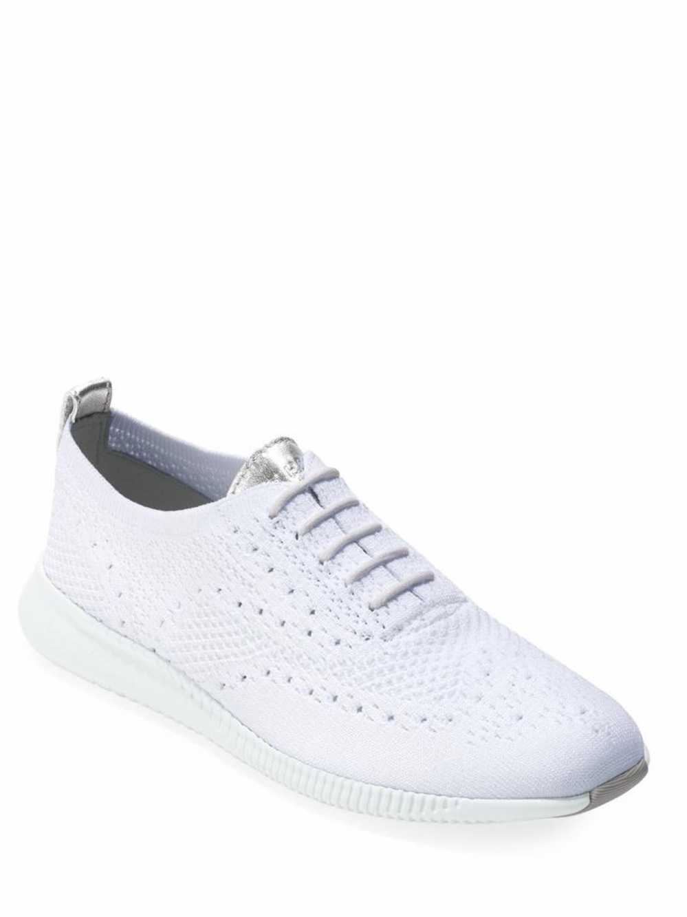 Women’s Cole Haan ZeroGrand Stitchlite Knit Wingtip Oxford Sneakers in White